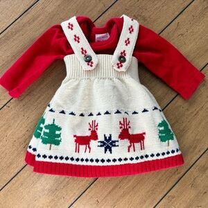 Hanna Andersson Red and Cream Knit Dress